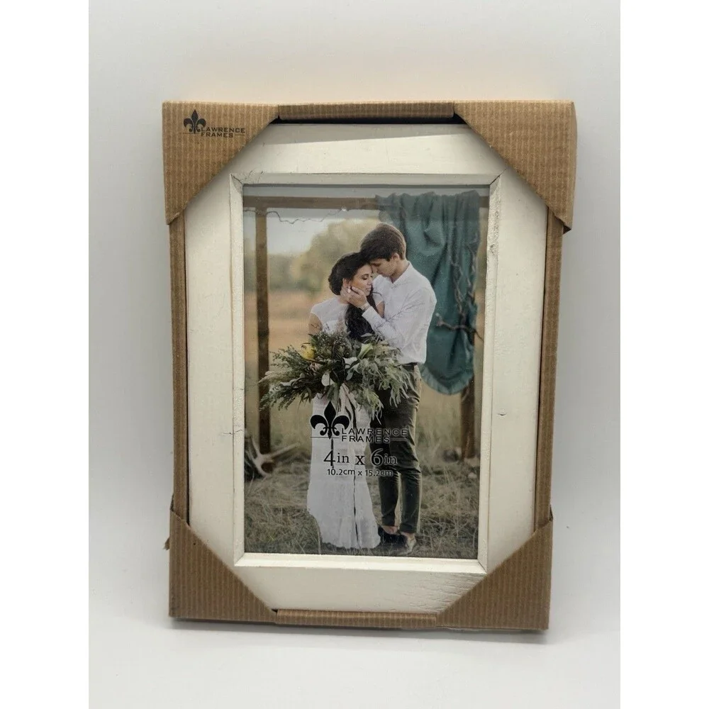 Distressed Wooden 4x6 Shabby Chic Picture Lawrence Frame Farmhouse Decor